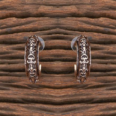 Oxidised Bali With Rose Gold Plating