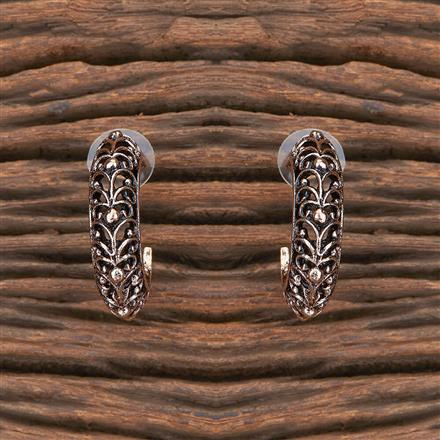 Oxidised Bali With Rose Gold Plating