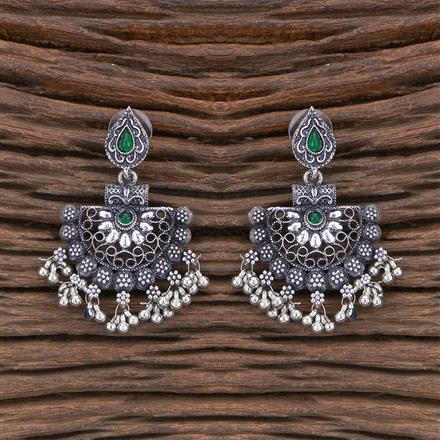 Classic Earring With Oxidised Plating