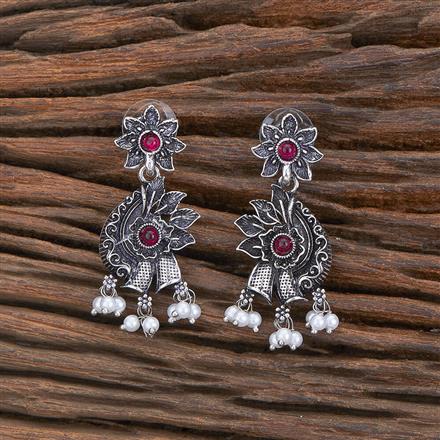 Classic Earring With Oxidised Plating