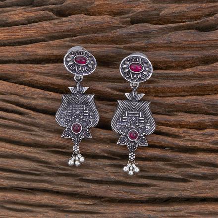 Classic Earring With Oxidised Plating