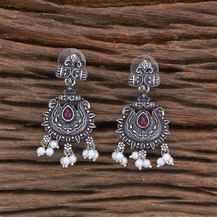 Delicate Earring With Oxidised Plating