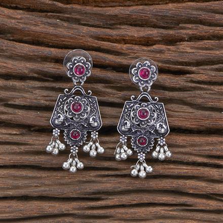 Classic Earring With Oxidised Plating