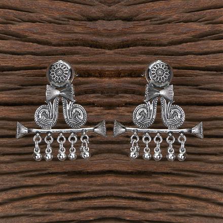 Jhumki With Oxidised Plating