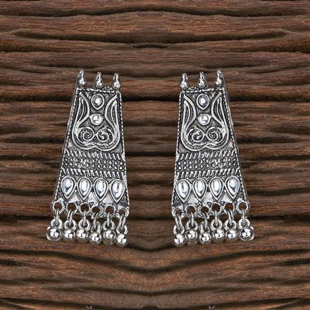 Classic Earring With Oxidised Plating