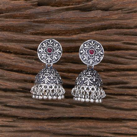 Jhumki With Oxidised Plating