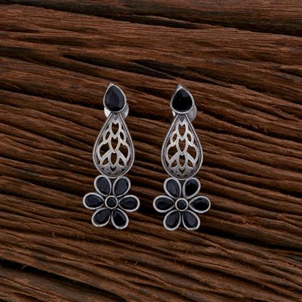 Classic Earring With Oxidised Plating