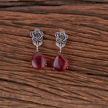 Classic Earring With Oxidised Plating