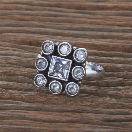 Adjustable Ring With Oxidised Plating