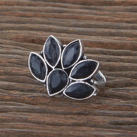 Adjustable Ring With Oxidised Plating