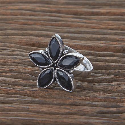 Adjustable Ring With Oxidised Plating