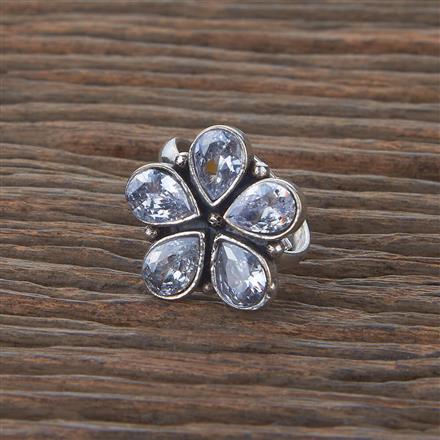 Adjustable Ring With Oxidised Plating