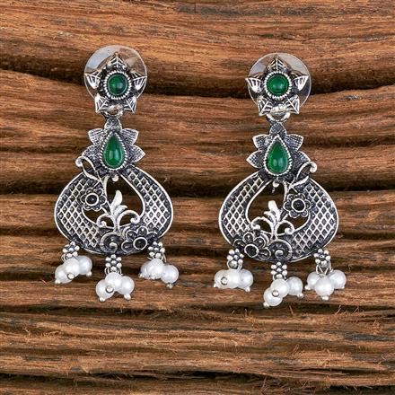 Classic Earring With Oxidised Plating