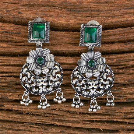 Classic Earring With Oxidised Plating