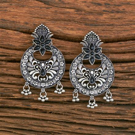 Chand Earring With Oxidised Plating