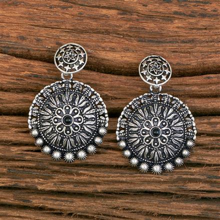 Classic Earring With Oxidised Plating