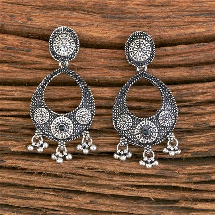 Classic Earring With Oxidised Plating