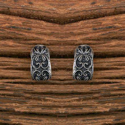 Classic Earring With Oxidised Plating