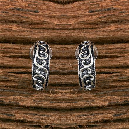 Classic Earring With Oxidised Plating