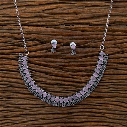 Classic Necklace With Oxidised Plating