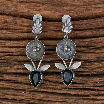 Classic Earring With Oxidised Plating