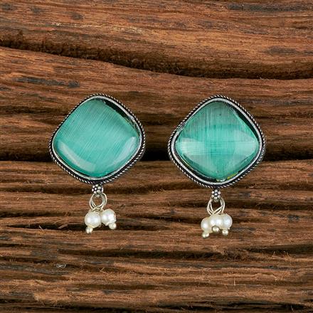 Classic Earring With Oxidised Plating