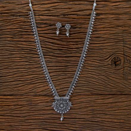 Peacock Necklace With Oxidised Plating