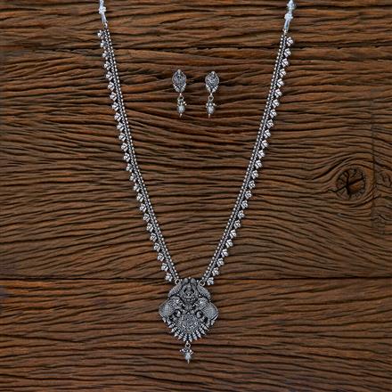 Long Necklace With Oxidised Plating