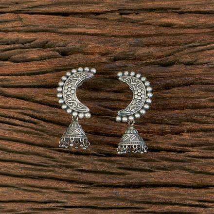 Jhumki With Oxidised Plating