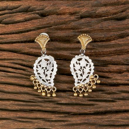 Classic Earring With Oxidised Plating