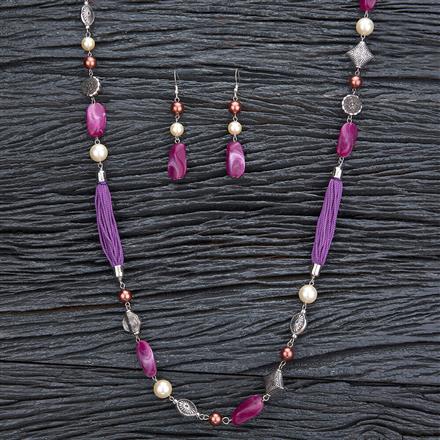 Western Fancy Necklace With Oxidised Plating