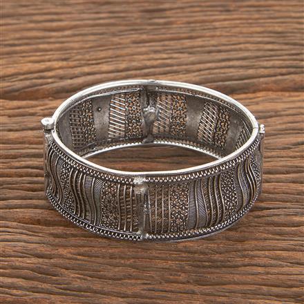 Classic Kada With Oxidised Plating