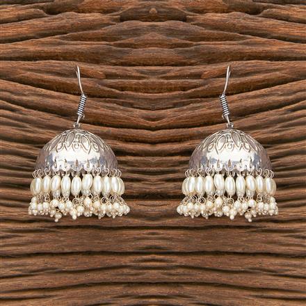 Jhumki With Oxidised Plating