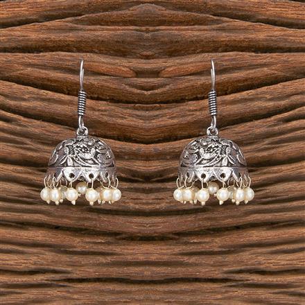 Jhumki With Oxidised Plating