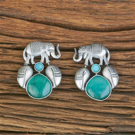 Trendy Earring With Oxidised Plating