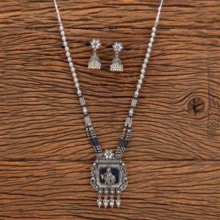 Peacock Necklace With Oxidised Plating
