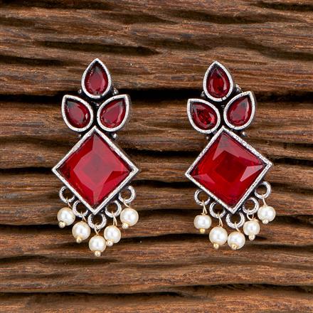 Classic Earring With Oxidised Plating