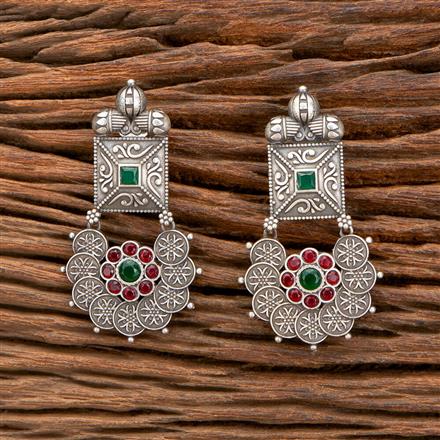 Classic Earring With Oxidised Plating