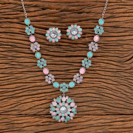 Classic Necklace With Oxidised Plating