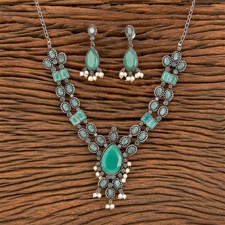 Trendy Necklace With Oxidised Plating