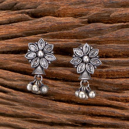 Classic Earring With Oxidised Plating