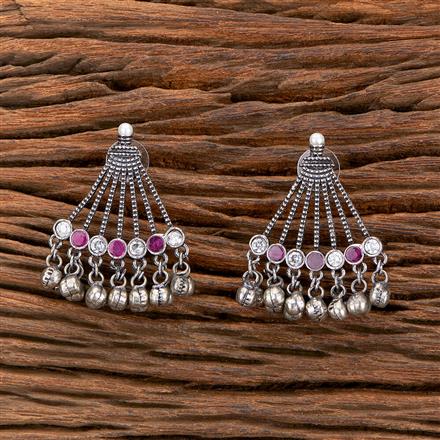 Classic Earring With Oxidised Plating