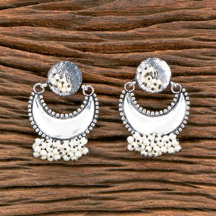 Chand Earring With Oxidised Plating