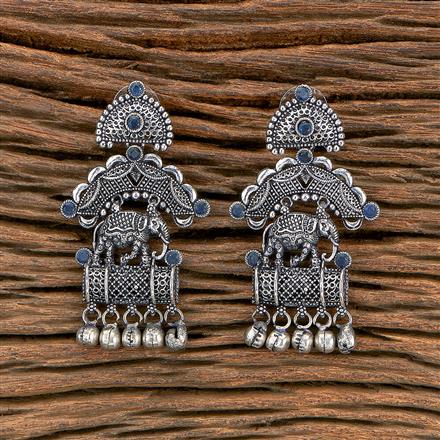 Classic Earring With Oxidised Plating