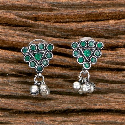 Classic Earring With Oxidised Plating