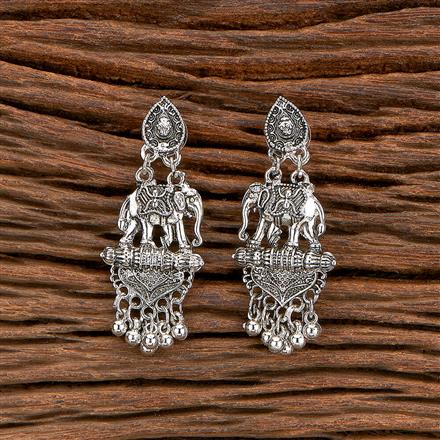 Classic Earring With Oxidised Plating