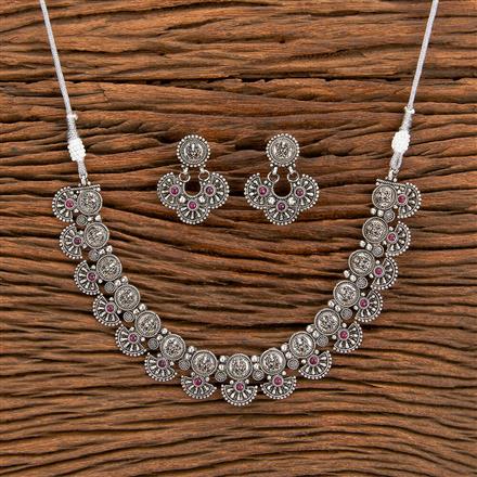 Delicate Necklace With Oxidised Plating