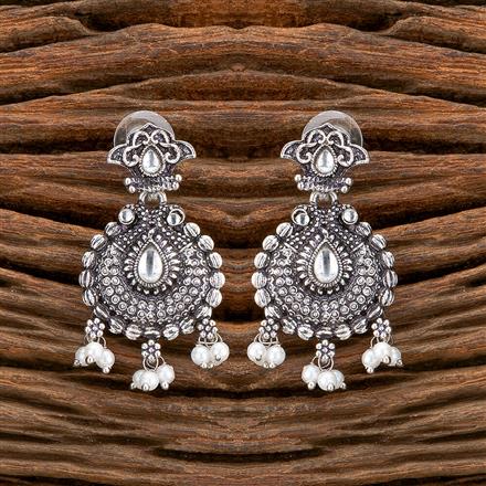 Classic Earring With Oxidised Plating