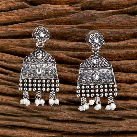 Delicate Earring With Oxidised Plating