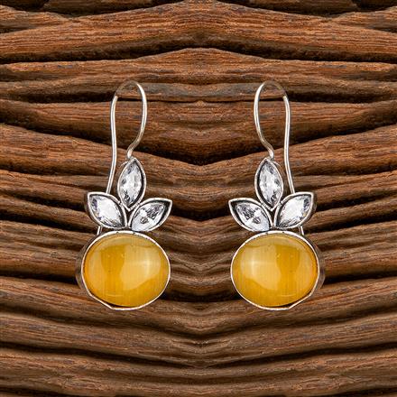 Classic Earring With Oxidised Plating